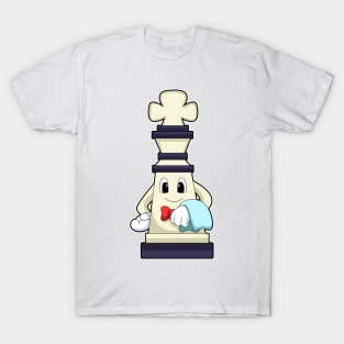 Chess piece King as Waiter with Towel T-Shirt